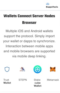 wallet connect server nodes browser screenshot